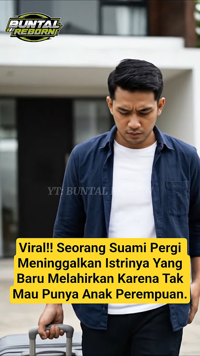 Viral Seorang Pria Pergi Meninggalkan Istrinya Yang Baru Melahirkan Anak Mereka‼️ #viral