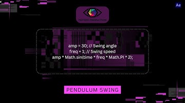 MOTION PRODUCTION || Pendulum swing effect with expressions in AE || Expressions S. 2 Pt. 07