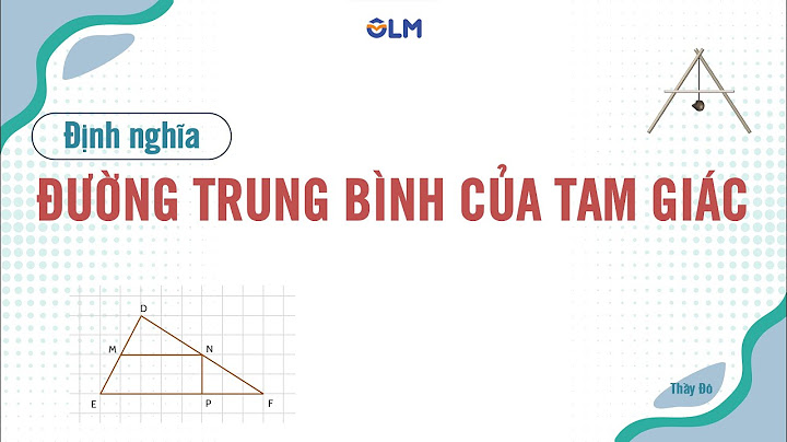 Đường trung bình của tam giác của hình than