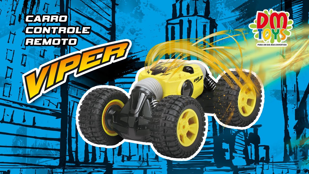 Carro Controle Remoto Viper Recarregável 30cm Dm Toys - Bom Preço Magazine