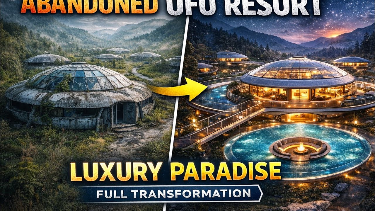 Abandoned UFO Resort Reborn as a Futuristic Luxury Paradise | Full Transformation