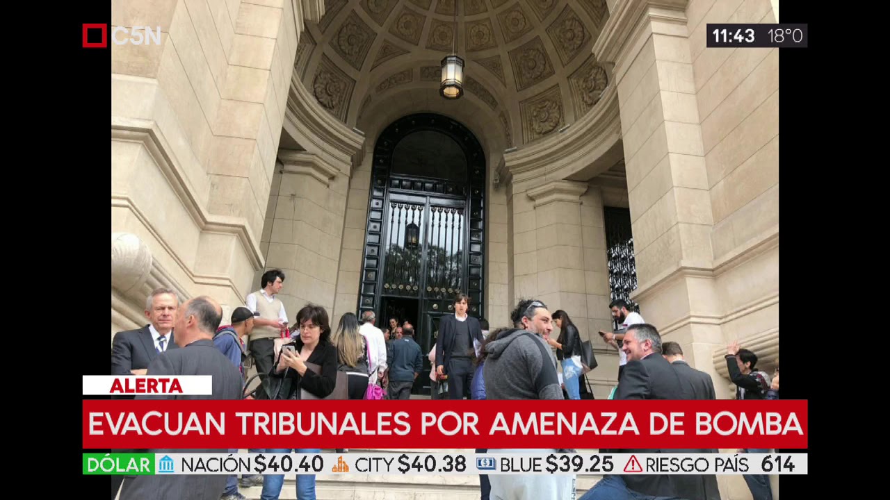 Evacuaron el Palacio de Justicia de la Nación por una amenaza de bomba ...