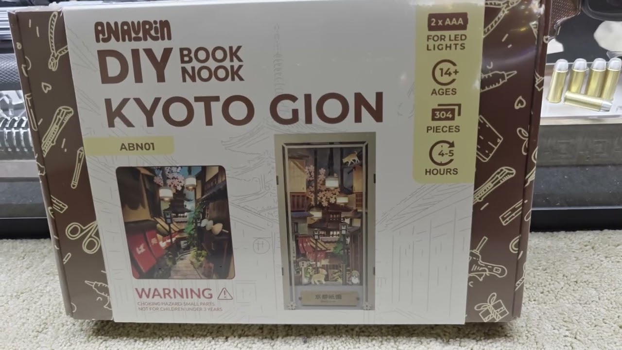 Anavrin DIY Book Nook -- Kyoto Gion - YouTube