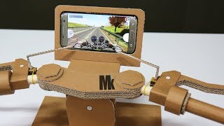 How To Make Gaming Steering(Motorcycle Joystick) Amazing Cardboard DIY