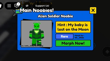 How To Get Alien Soldier Noobie | Find The Noobies Morphs Roblox