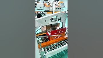 Fully automatic carton sealing machine#machine #factory #packaging #machinegirl #automobile