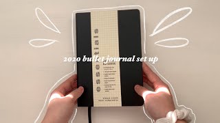 2020 bullet journal set-up || minimal and easy