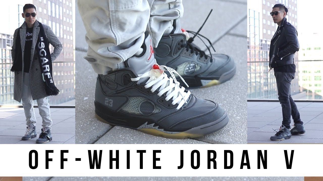 JORDAN 5 x OFF WHITE SAIL ON FOOT Review and FOG Essentials Delivery 2  Styling Haul 