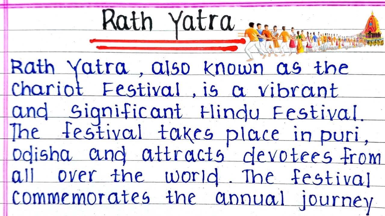 essay on rath yatra in english for class 5