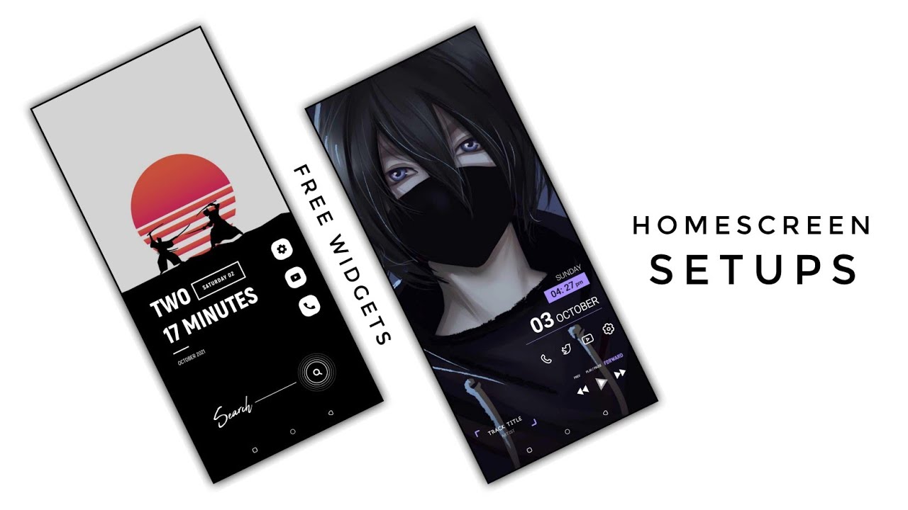 Anime HD Clock Widget Free Download