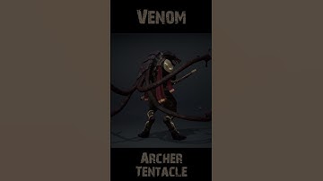 Venom Archer Tentacle 360 #character #rogerkint #3d #animation #gaming #unity #unreal #venom