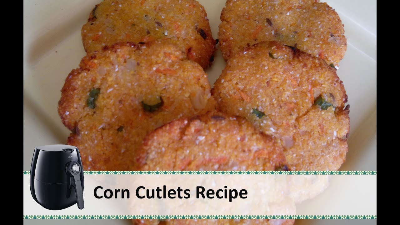 Corn Cutlet Recipe | Corn Tikki Patties Recipe | Airfryer recipes by Healthy Kadai