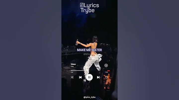 Tyla - Water (Lyrics)   #lyricstrybe #afrobeats