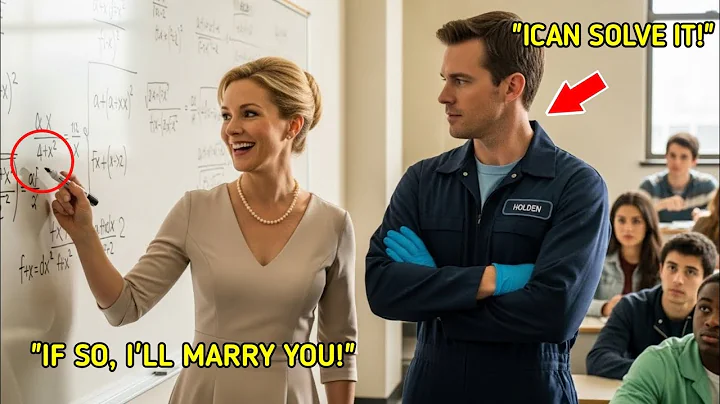 “Solve This Equation, and I’ll Marry You.” Professor Laughed — Then Froze When the Janitor Solved It
