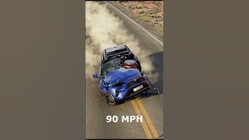 Toyota RAV4 vs Bollard - BeamNG.Drive #shorts