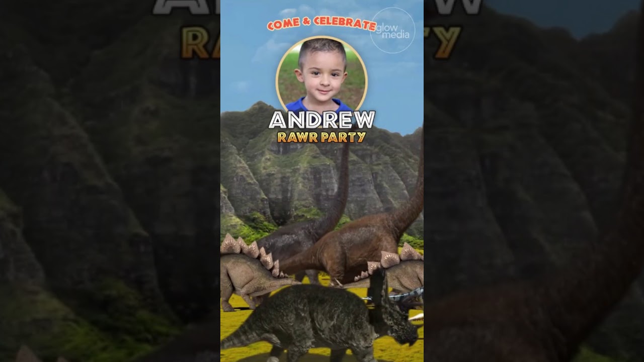 JURASSIC PARK - BIRTHDAY INVITATION VIDEO