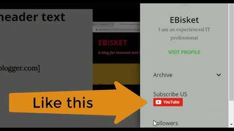 Configure and add an embedded Youtube subscription button for your blog and websites