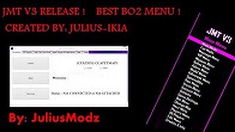 [BO2/GSC/1.19] JuliusModdingTeam V3 (Official Release!) - Created By- Julius-IKIA (BEST BO2 MENU!)