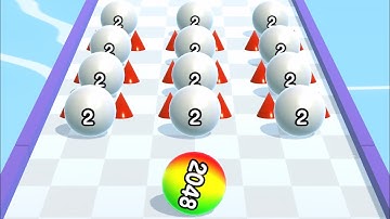 BALL RUN 2048 🎱💕- All Levels Gameplay Android, iOS v.120