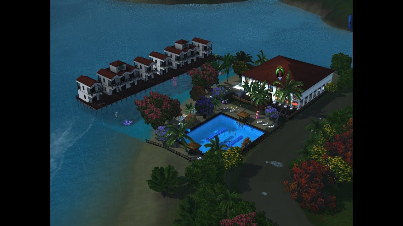 Как сделать свой курорт в Sims 3 5-ти звездочным и получить за это остров)  - YouTube