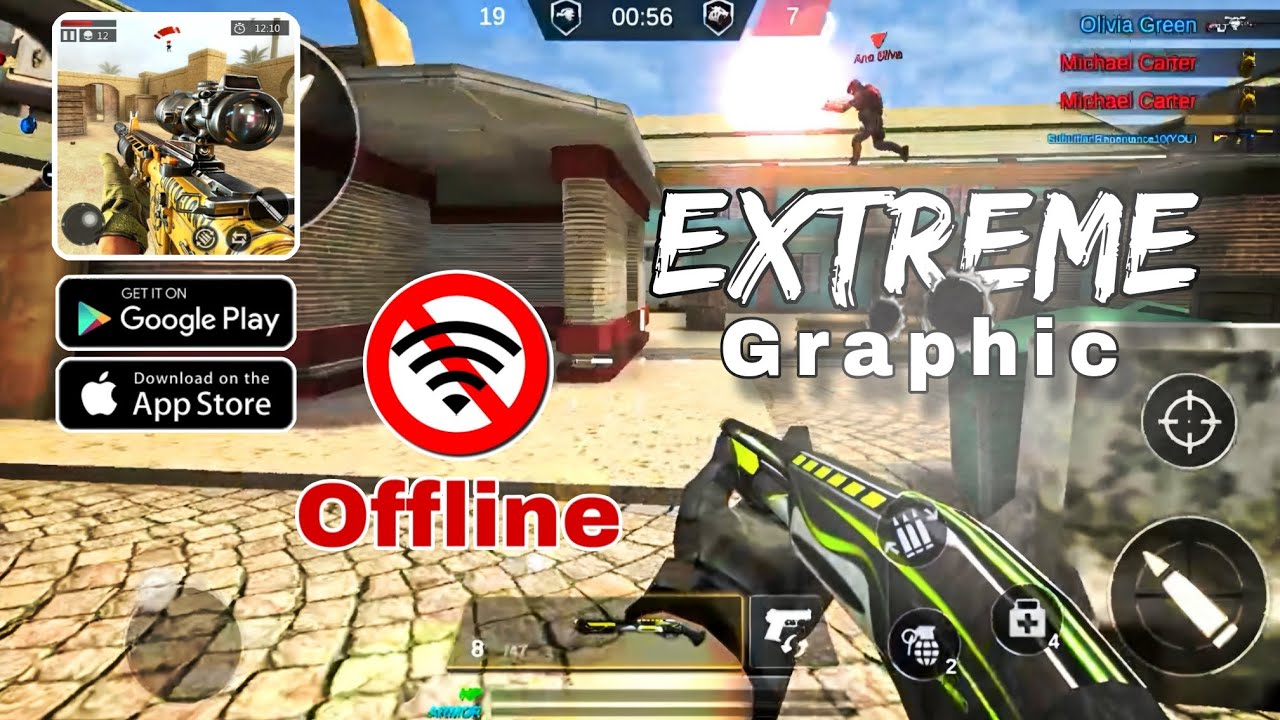 FPS Strike Ops Game Play (Android, iOS) Walkthrough Offline And Funny 