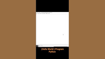 (Hello World) Program in Python. |#shorts |.