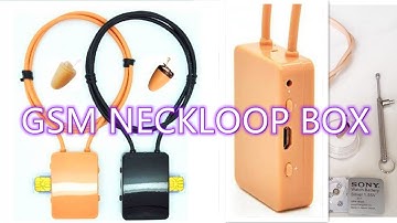 Neckloop Gsm box Wireless Loopset  Bluetooth Induction Wireless Micro Earpiece For Molible Phone