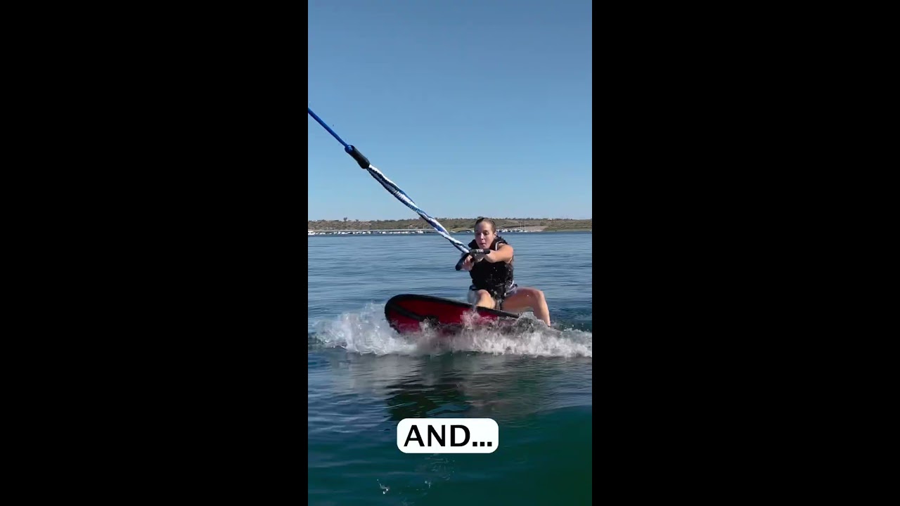 Beginner Wakesurfer Sucess