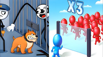 🏂Theif Puzzle V/S MOB Crontrol- Satisfying ASMR Gameplay Showdown on Android & iOS #gaming #ios 