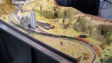 Tehachapi loop,  Caliente,  Cable and now Monolith on 4 HCDs in N scale.