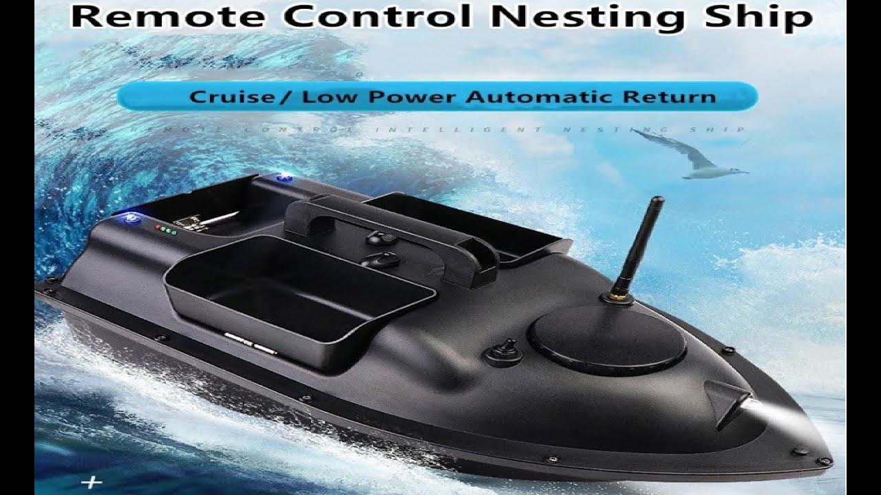 GPS Smart RC Bait Boat 500M 3 Hoppers GPS Position Auto Return Fixed Speed  Cruise Wireless RC Boat 