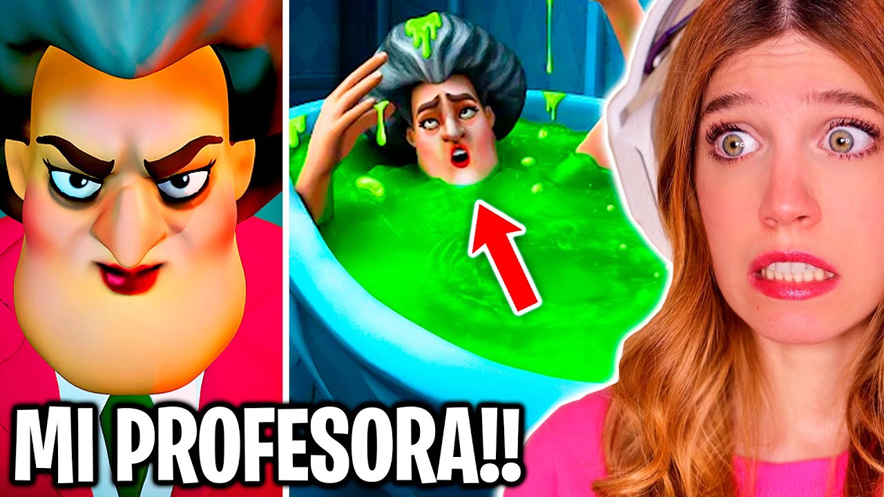 MI *PROFESORA* ME ODIA y le gasto *BROMAS* PESADAS!! (Scary Teacher 3D) | Laia Oli Juegos