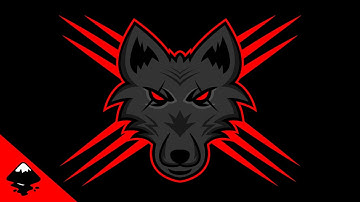 Make a wolf mascot logo in inkscape | Inskcape tutorial # 7
