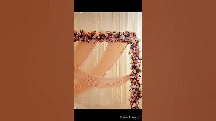 wedding decoration ideas DIY backdrop flowers #shorts #viral #trending #diy #youtubeshorts