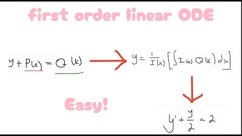 Master Linear ODEs in 1 Question – No Commentary