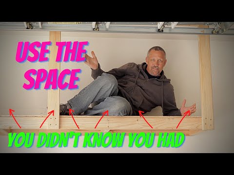 DIY Hanging Garage Shelves - Garage Storage Ideas