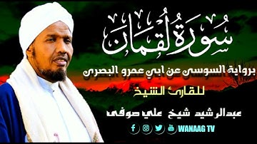 31-Sheikh AbdulRashid Sheikh Ali Sufi Surah Lukhman الشيخ عبد الرشيد الشيخ علي صوفي سورة لقمان