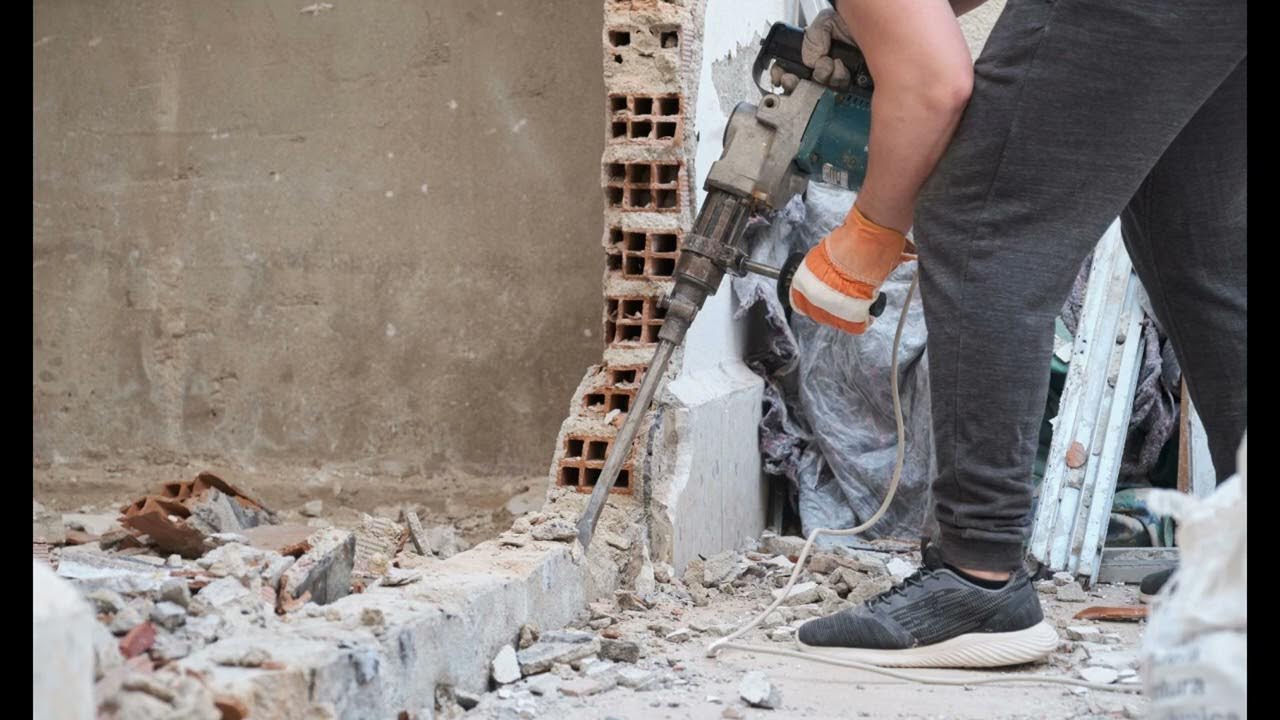 1 Hour of Non Stop JackHammer Hammering Sound. Big Hammer Drill Sound