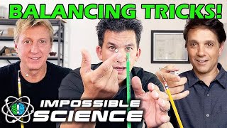 Cobra Kai's Ralph Macchio & William Zabka Learn About Center of Mass | Impossible Science At Home