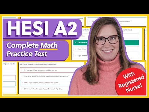 HESI A2: Complete Math Practice Test (With Registered Nurse!)