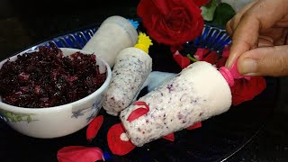 Gulkand Kulfi - Rose Kulfi | Gulab Kulfi - Bazaar ki kulfi fail | Summer Special