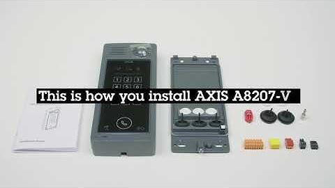 AXIS A8207-VE Network Video Doorstation installation tutorial - relay