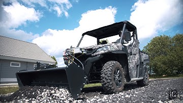 New Hydraulic Plow Bucket in action