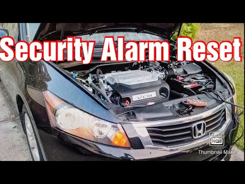 2010 Honda Accord Security Alarm Reset