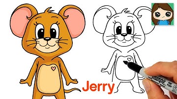 How to Draw Jerry Mouse | Tom & Jerry