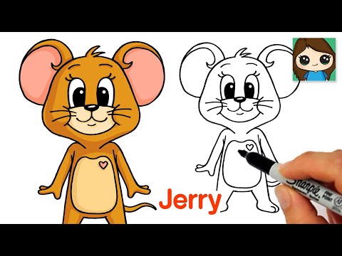 Video: How To Draw Jerry With A Pencil