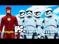 THE FLASH VS STORMTROOPERS ARMY - EPIC BATTLE
