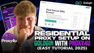 Residential Proxy Setup on GoLogin with Proxy4U (Easy Tutorial 2025)