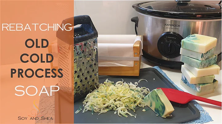 Rebatching old Cold Process Soap  - watch till end to see what this soap does! Soy and Shea