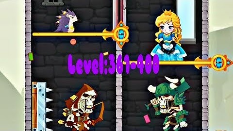 How to loot Level: 361-400 pin pull & hero rescue - All levels solution gameplay walkthrough part 10